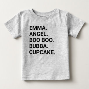 T-Shirt personnalisé avec un surnom pour bébé enfa