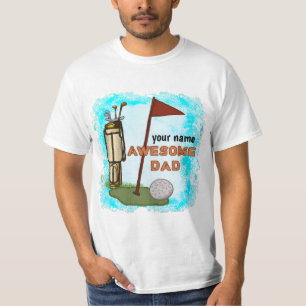 T-shirt Personnalisé Awesome Golf Papa