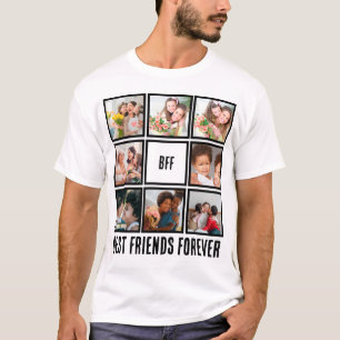 T-shirt Personnalisé BFF Meilleurs amis Forever 8 Collage