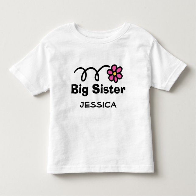 T-shirt personnalisé Big Sister pour frère aîné (Devant)
