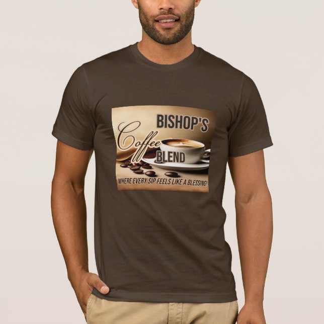 T-shirt personnalisé Bishop's Coffee Blend (Devant)