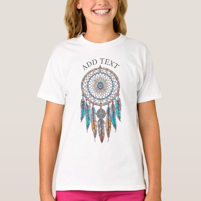 T-shirt Personnalisé Blue Dreamcatcher Mystique (Devant)