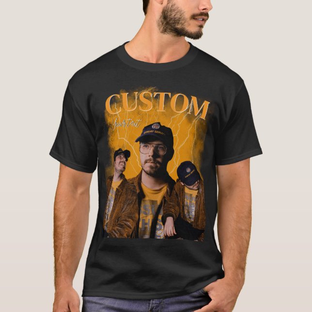 T-Shirt personnalisé Bootleg 90s Style Rétro - Per (Devant)