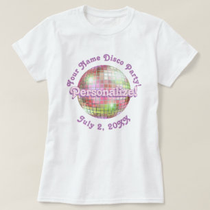 T-Shirt PERSONNALISÉ Boule Disco Rétro Iris