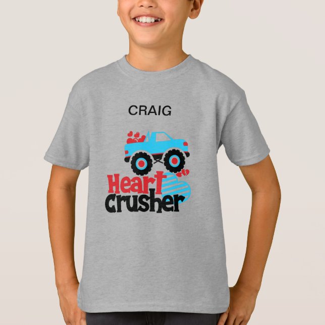 T-SHIRT PERSONNALISÉ "CAMION HEART CRUSHER" (Devant)