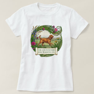 T-Shirt personnalisé Cocker Spaniel Promeneur de C