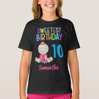 T-shirt personnalisé coloré pour la fête d'anniver