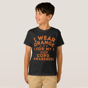 T-shirt Personnalisé Conscience de la MPOC Je porte orange