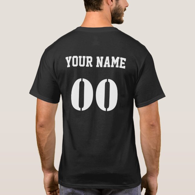 T-shirt personnalisé Créer un numéro de nom CÔTÉ R (Dos)