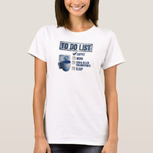 T-shirt personnalisé CRIME VRAI CAFÉ DE TRAVAIL Or