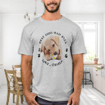 T-shirt Personnalisé Cute Pet Photo Best Chien Papa Jamais<br><div class="desc">Meilleur Papa Chien Jamais... Surprenez votre chien préféré papa cette Fête des pères avec ce super mignon T-shirt photo de animal de compagnie personnalisé. Customisez ce t-shirt de papa chien avec la photo préférée de votre chien, et le nom. Cette chemise de papa chien est un must pour les amoureux...</div>