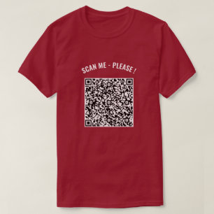 T-Shirt personnalisé d'analyse de code QR