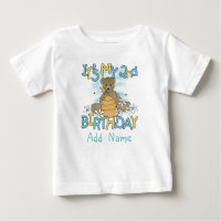 T-shirt personnalisé d'anniversaire d'ours de miel