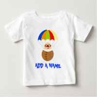 T-shirt personnalisé de bébé de parachute