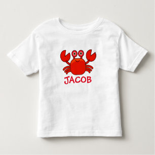 T-shirt personnalisé de crabe pour le bébé ou les