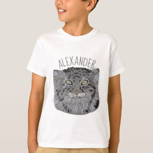 T-shirt personnalisé de graphique de chat de