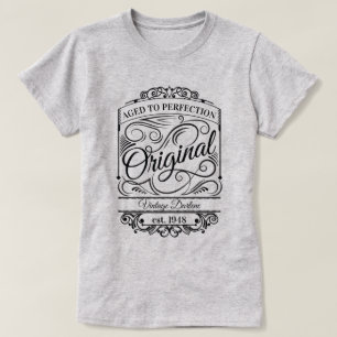 T-shirt Personnalisé de l'âge à la perfection Vintage orig