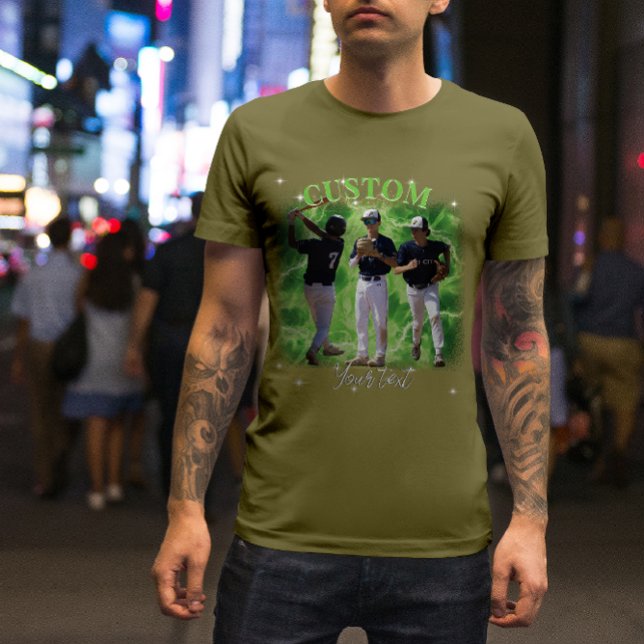 T-shirt personnalisé de sport des années 90 avec p (Créateur téléchargé)