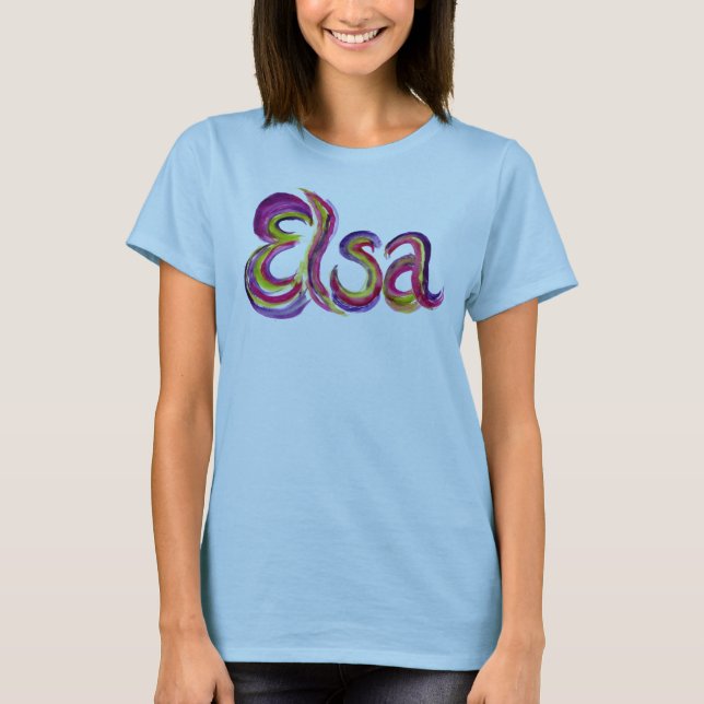 T-shirt personnalisé d'Elsa (Devant)