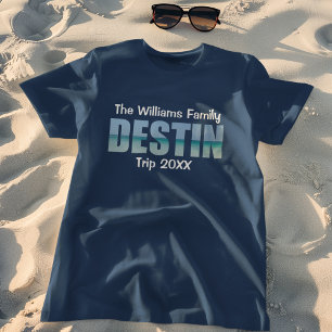 T-shirt Personnalisé Destin Beach Trip Famille de jumelage