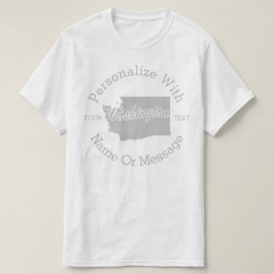 T-shirt PERSONNALISÉ D'État De Washington