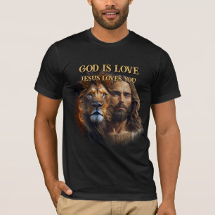 T-shirt personnalisé DIEU EST AMOUR - JÉSUS VOUS A