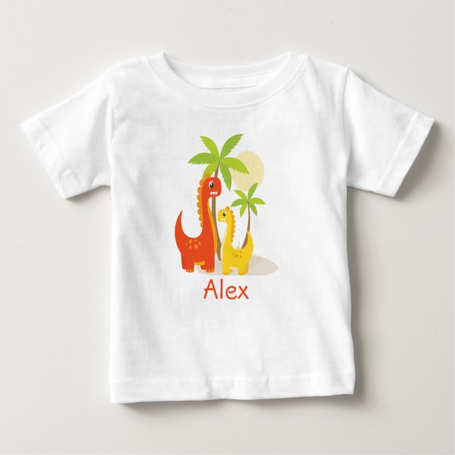 T-shirt personnalisé Dinosaur Toddler Anniversaire (Devant)