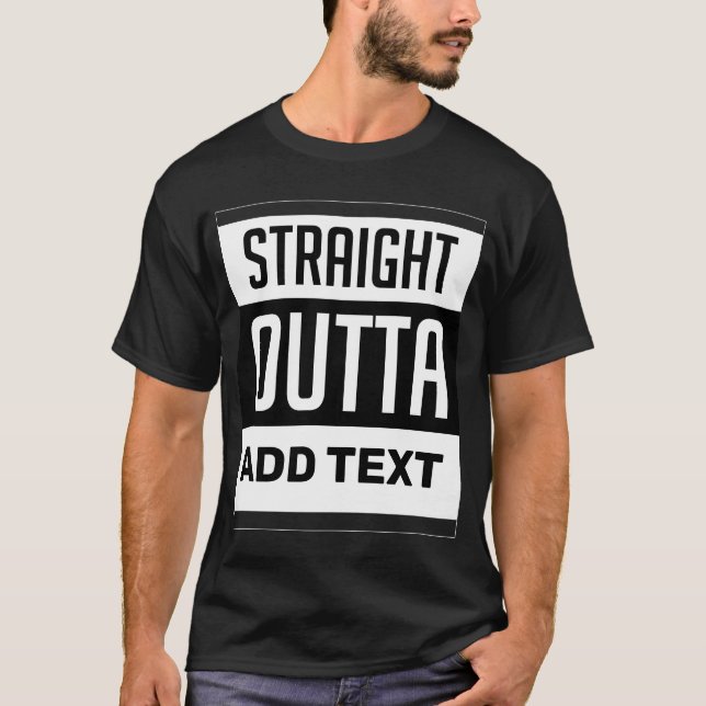 T-shirt Personnalisé DROIT SORTIR VOTRE maillot DE TEXTE (Devant)