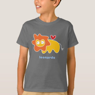 T-shirt personnalisé drôle enfant lion cartoon cad