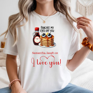 T-shirt personnalisé drôle nourriture romantique S