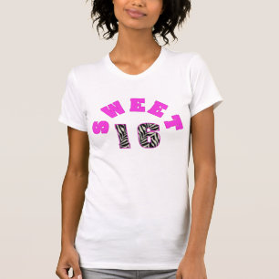 T-shirt personnalisé du bonbon 16 à impression d
