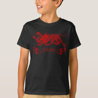 T-shirt personnalisé du dragon de l'enfant