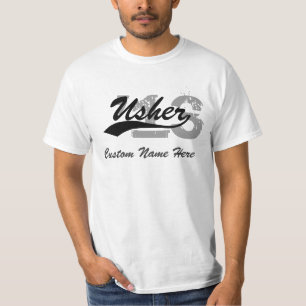 T-shirt personnalisé d'Usher de nom et d'année