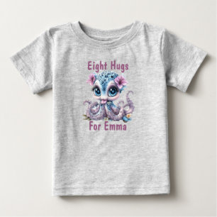 T-shirt personnalisé Eight Hugs pour bébé