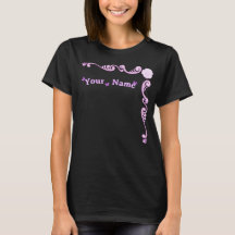 T-Shirt Personnalisé Élégant Coin Lavande