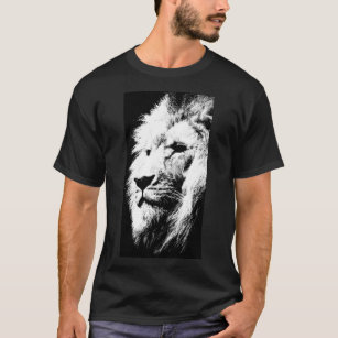 T-shirt Personnalisé Élégant Pop Art Moderne Tête de Lion 