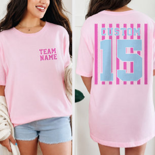 T-Shirt personnalisé équipe sportive avant arrière