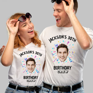 T-shirt Personnalisé Face 10e 20e 30e 40e 50e équipage d'a