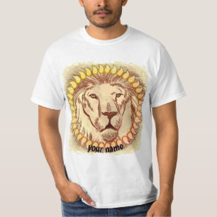 T-shirt personnalisé face Lion