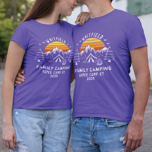 T-shirt Personnalisé Famille Camping Correspondant Papa