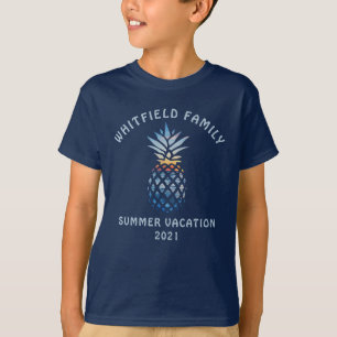 T-shirt Personnalisé Famille Tropical Summer Vacances Sand