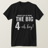 T-shirt personnalisé Funny 40e anniversaire marqua
