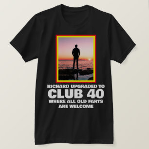 T-shirt personnalisé Funny 40e anniversaire marqua
