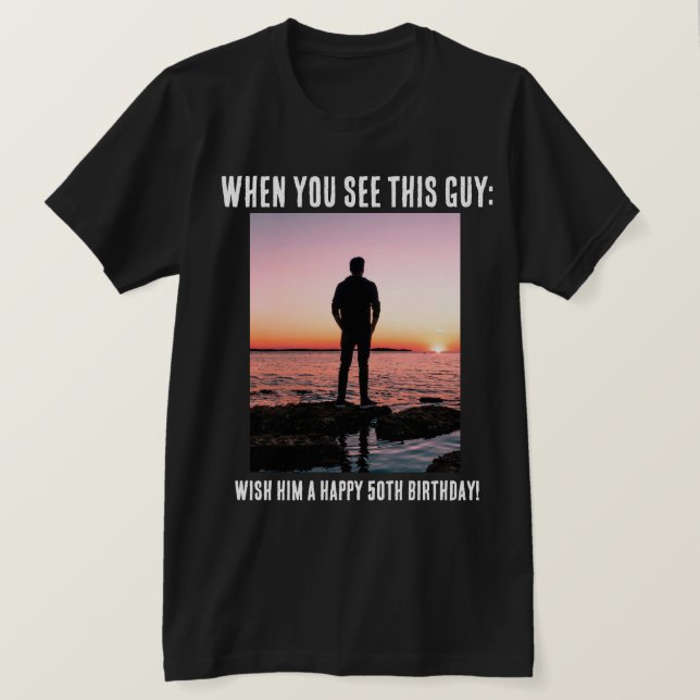 T-shirt personnalisé Funny 50e anniversaire marqua (Design devant)