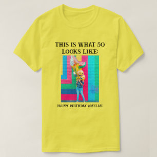 T-shirt personnalisé Funny 50e anniversaire marqua