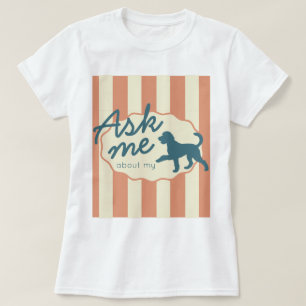 T-shirt personnalisé Goldendoodle Terracotta Strip