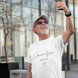 T-shirt personnalisé Grand-Papa année EST