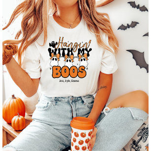 T-shirt Personnalisé "Hangin" Avec Mes Boos" Mignonne Mama