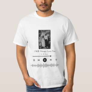 T-shirt Personnalisé Heartbeat Cadeau Country Music