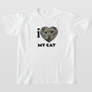 T-shirt Personnalisé "I Heart" Photo & Texte